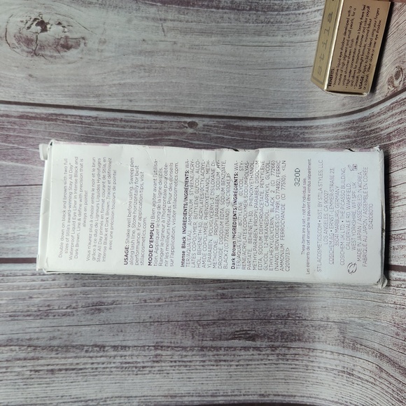 2NIB Stila-Shimmer&Glow Liquid Eye Shadow-compassionate & double down eyeliner** - Picture 5 of 5